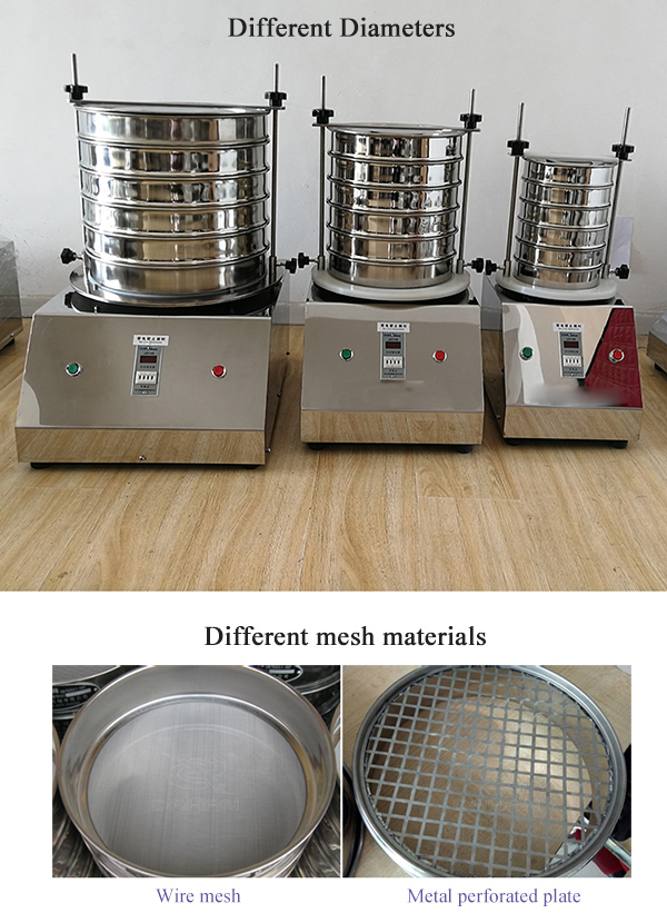 types of industrial sieve shaker