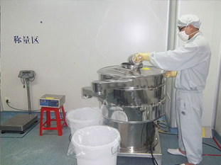 Sieving flour