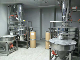 Sieving corn flour
