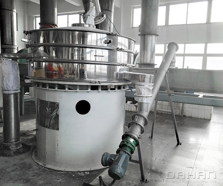 Industrial sieve for soybean meal screening