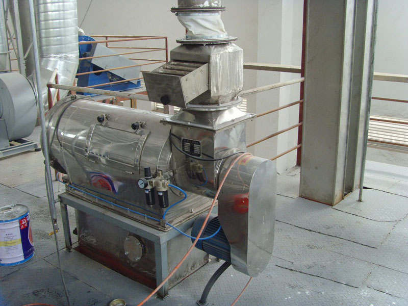How to use airflow to sieve powder materials?