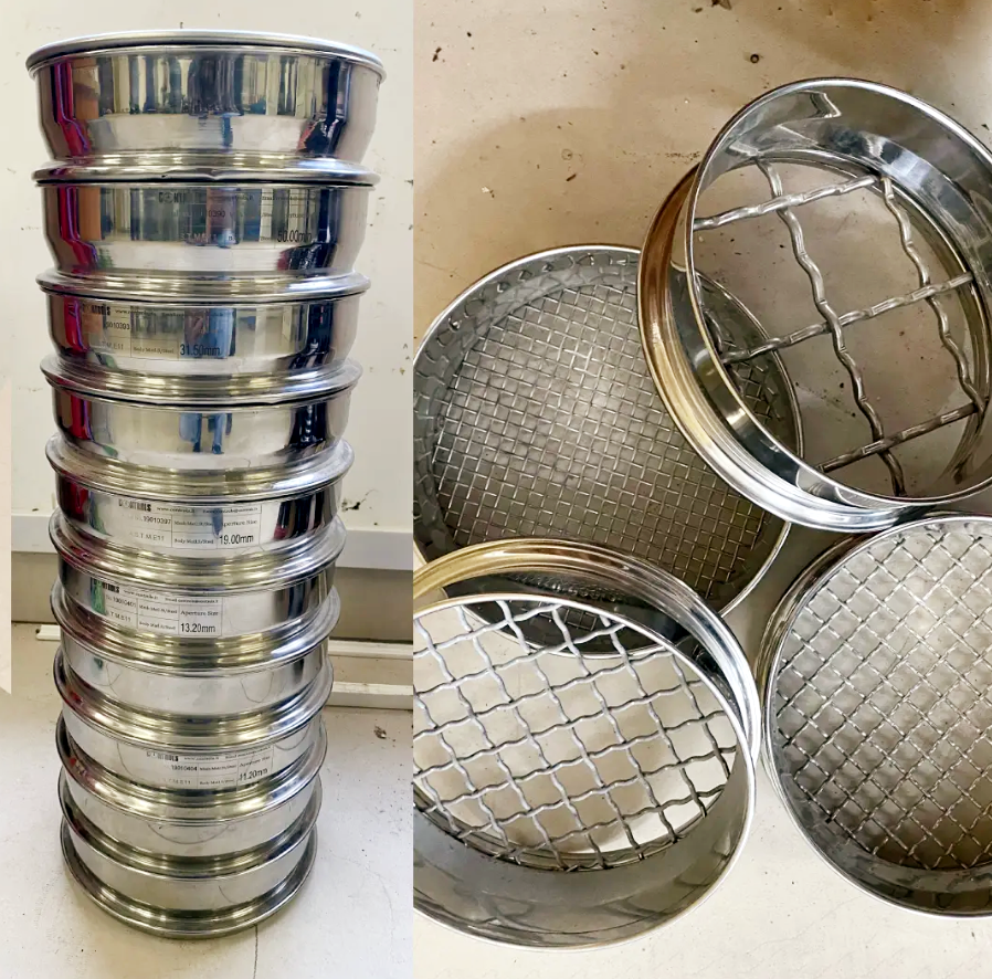 Test sieve vs. analytical sieve
