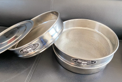 What is a laboratory round sieve used for?