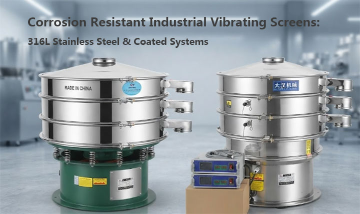 316L stainless steel vibratory sieve shaker for pharmaceutical and chemical powder screening